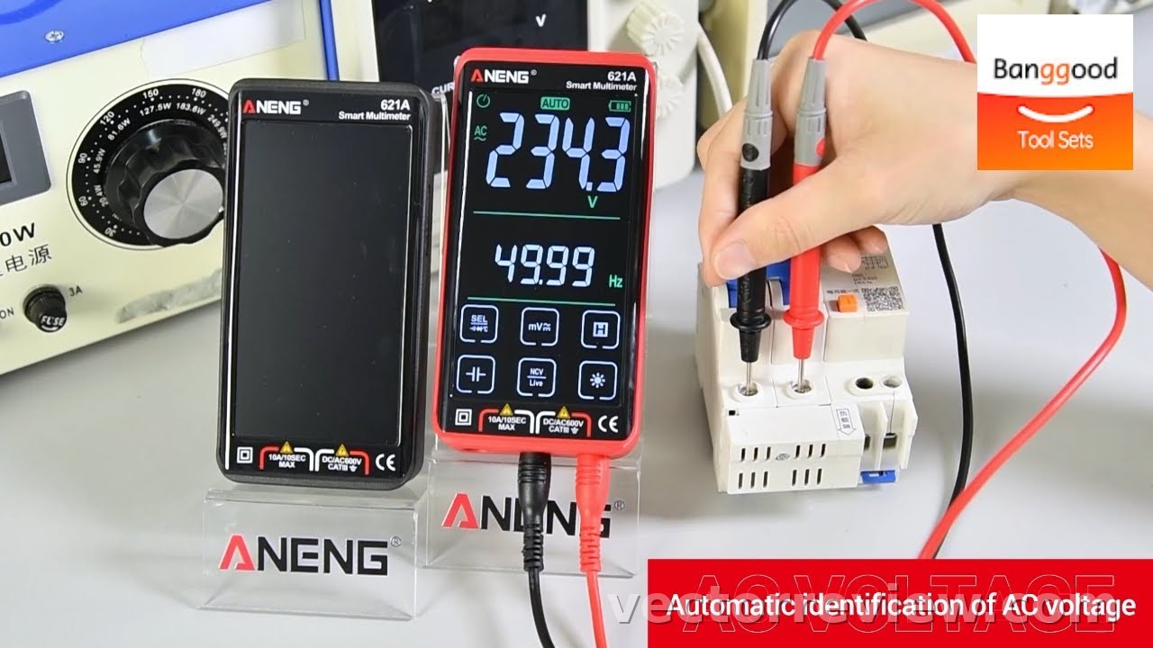 ANENG 621A Full-screen Touch Digital Multimeter (Unboxing & Test ...