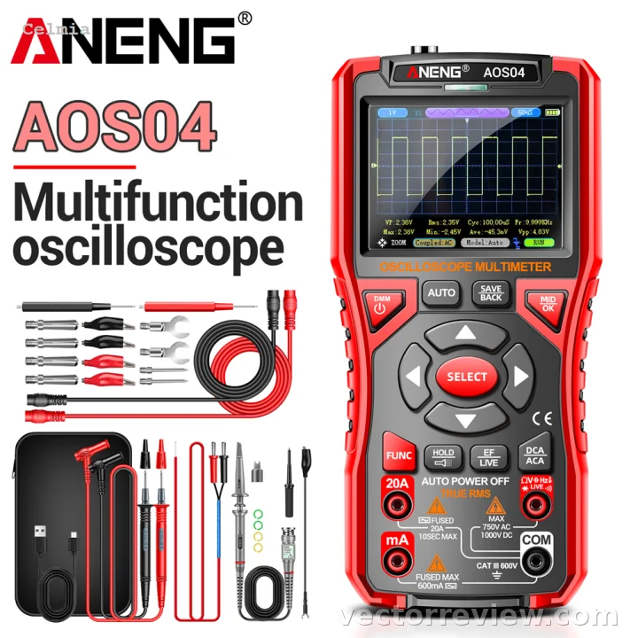 ANENG AOS04 Review: 2-in-1 Handheld Oscilloscope Multimeter