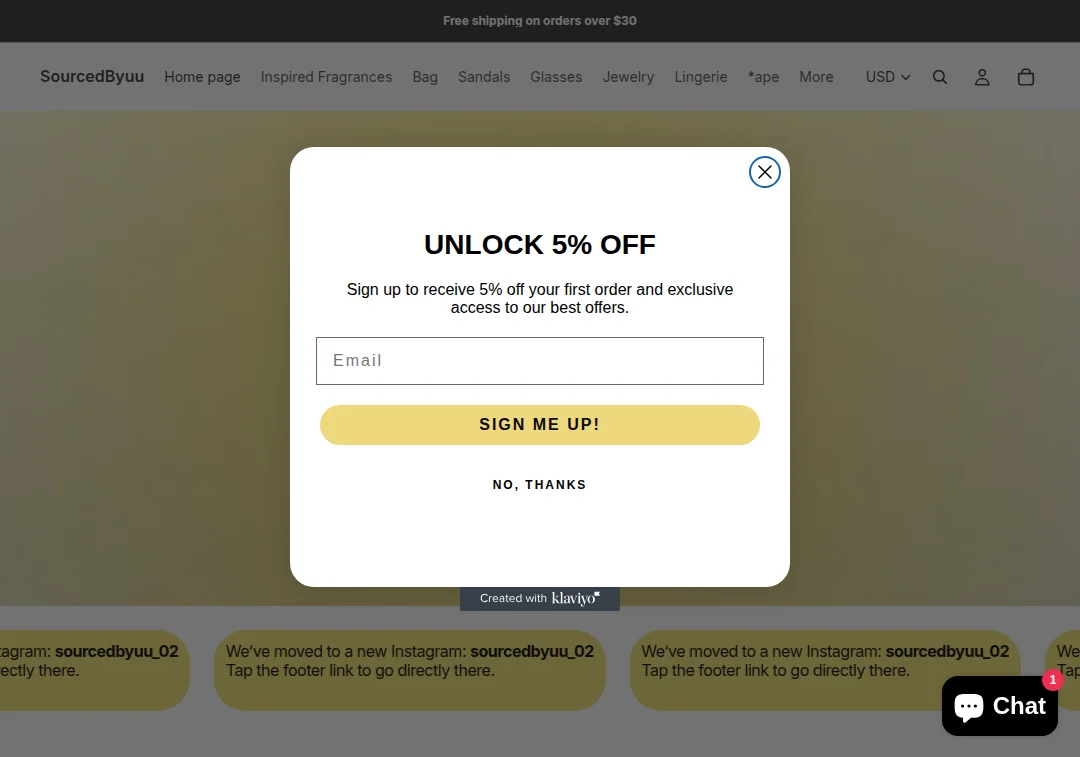 Screenshot of sourcedbyuu.com homepage